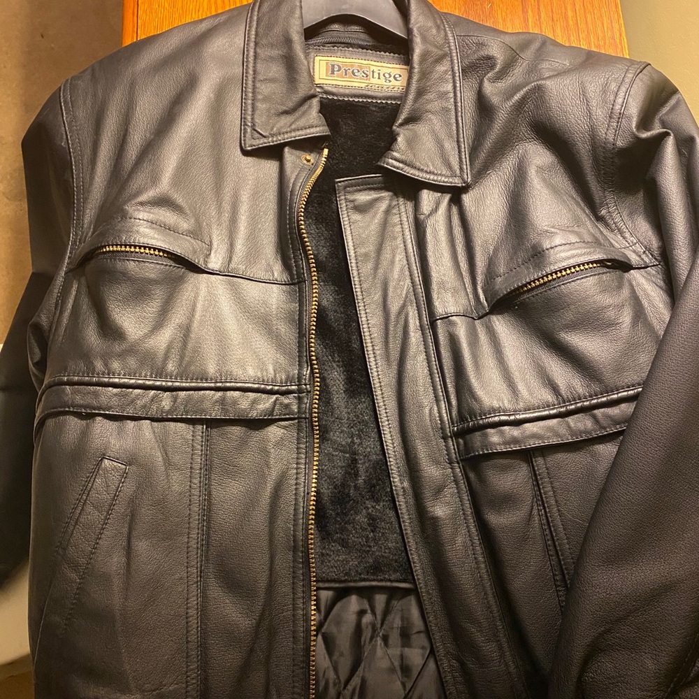 Prestige Original Leather Black  Jacket
